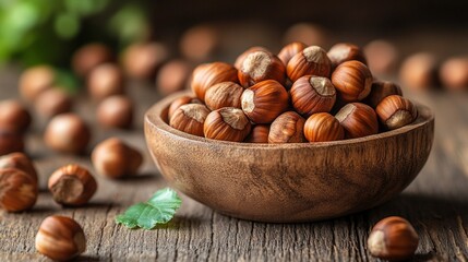 Delicious raw hazelnuts, perfect for healthy eating, nutritious snacks, and a natural protein boost.