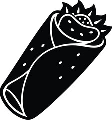 black and white cartoon illustration