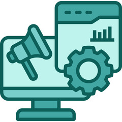 Campaign Management solid icon
