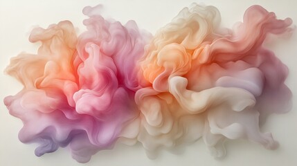 Fototapeta premium Fluid abstract waves flowing in cosmic background artistic visuals dreamy environment surreal viewpoint