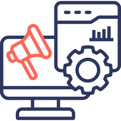 Campaign Management line color icon