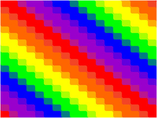 background with rainbow colored diagonal pattern with rounded corners