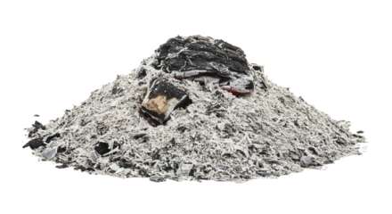Ash png isolated on transparent background