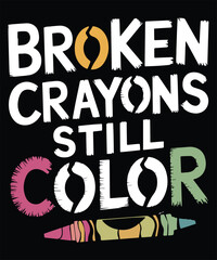 Fototapeta premium Broken Crayons Still Color Graphic Design