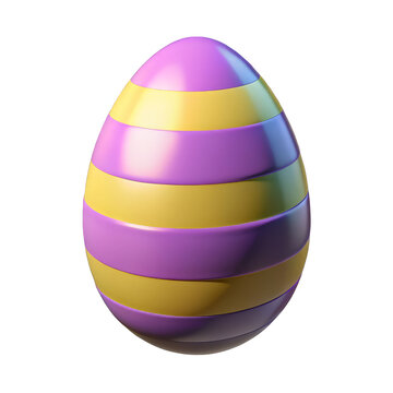 easter egg isolated on white background