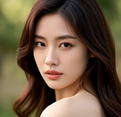 Portrait of a woman.	
