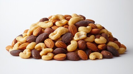 Obraz premium A tasty and nutritious mix of assorted nuts, perfect for healthy snacking and a natural energy boost.