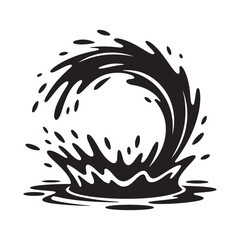 Water splash icon. Set different liquid shapes and silhouettes. Vector illustration eps 10
