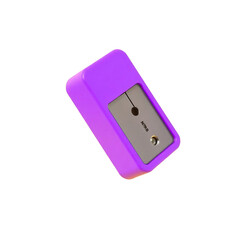 3D Sharpener Back to School Illustration with transparent background