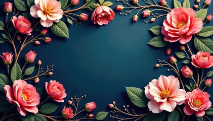 Delicate, interwoven floral motif; continuous, elegant design , soft, blossom