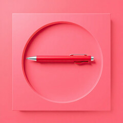 3D Ballpoint Pen Back to School Illustration with transparent background