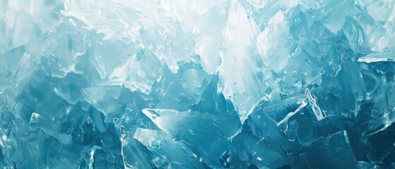 Obraz premium Abstract blue ice shapes backgrounds crystal cool frost frozen cold blue broken crack polygon glasses gem diamond futuristic geometric.