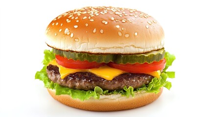 Hamburger for you with white background