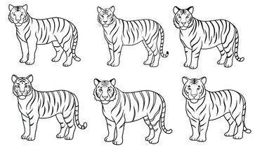 tiger,  icon vector illustration, tiger silhouette of a tiger isolated on a white background, eps, png, svg, vector,