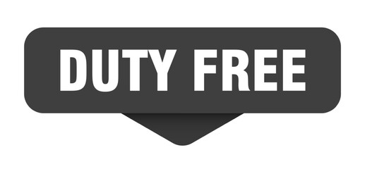 Obraz premium duty free sticker. duty free sign on transparent background