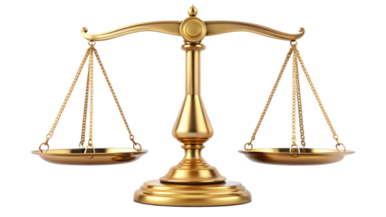 fairness scales of justice isolated on white background PNG. GENERATIVE AI