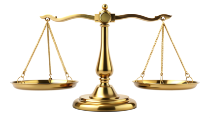 fairness scales of justice isolated on white background PNG. GENERATIVE AI