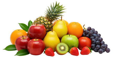 Isolated Assorted Fruits