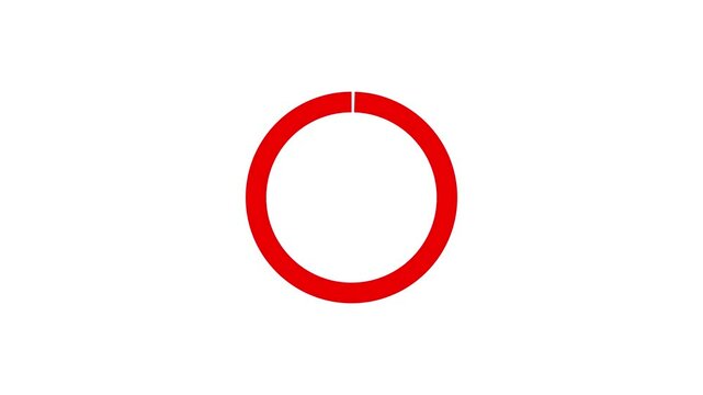 Geometric Circle Shape Drawing on transparent background, Hand drawn circle animation 4K, Path makes a circle, circular path, circle element shape on alpha, circle impossible geometric shape