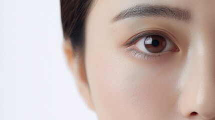 Close-up of a Woman's Eye and Face