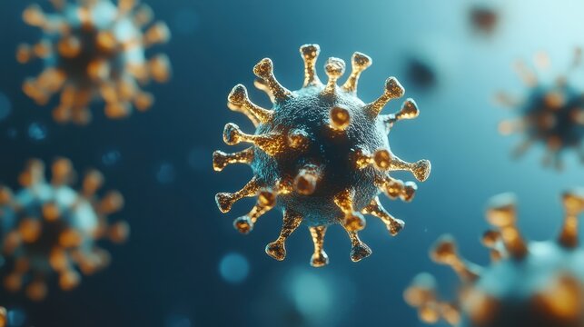 a visual of vaccine particles integrating into a global economic system close up, focus on innovation surreal, multilayer with a futuristic digital backdrop