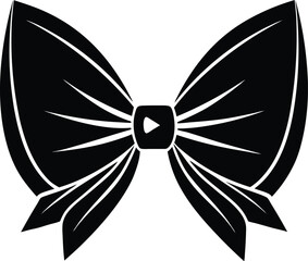 Bow Tie Silhouette Vector