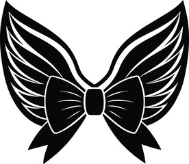 Bow Tie Silhouette Vector