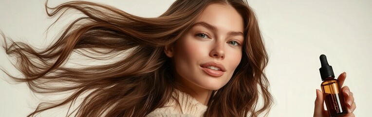 Obraz premium Boost hair growth with nourishing serum for healthy locks