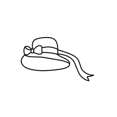 outline of Victorian women's hats