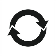 Circular Reload Icon for Recycling Concept