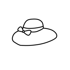 outline of Victorian women's hats