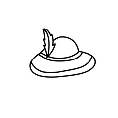 outline of Victorian women's hats