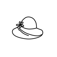 outline of Victorian women's hats