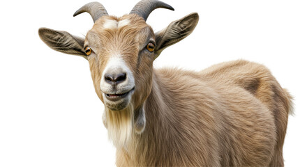 Isolated Goat Portrait