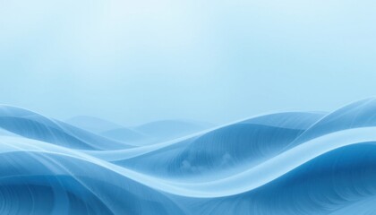 Serene Light Blue Wave Background Calming Abstract Texture for Design
