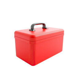 3D toolbox tools illustration isolated on transparent background