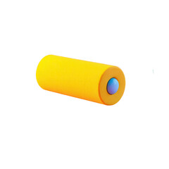 3D paint roller tools illustration isolated on transparent background