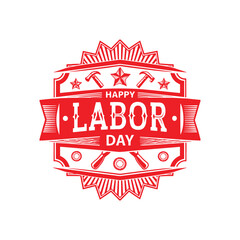 Happy Labor Day Celebration. National American Holiday Concept for Greeting Card, Banner, Poster in vector file
