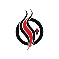 Modern Beauty Emblem Silhouette Vector Design