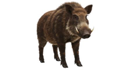 Isolated Wild Boar
