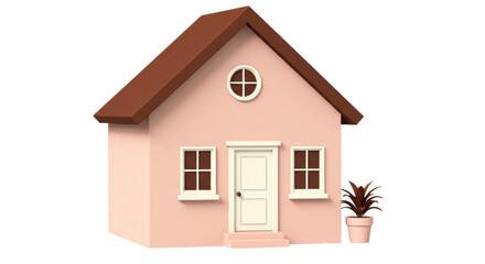 Isolated Cartoon House