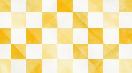 Light pastel yellow gingham pattern on white, soft and minimalist for fabric designs.
