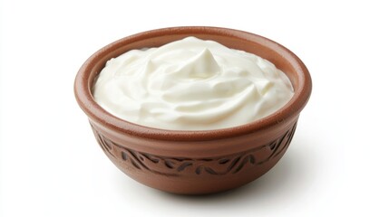 Fresh Bowl of Creamy Greek Yogurt