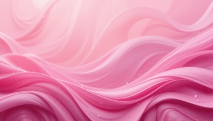 Fototapeta premium Whimsical Pink Abstract Background Soft, Smooth, Playful Waves