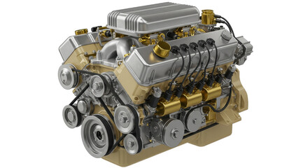 Isolated Car Engine