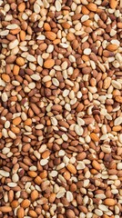 Naklejka premium Mixed Nuts Almonds Peanuts Cashews Healthy Snack Food