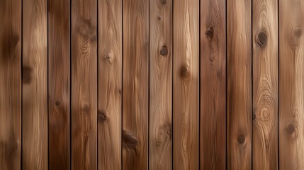 Fototapeta premium Vertical wooden planks forming rustic brown background texture