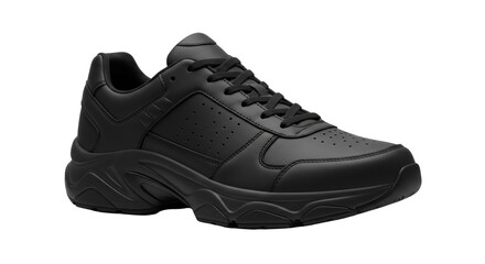 Isolated Black Sneaker