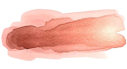 Rose gold watercolor splashes forming an elegant, luxurious abstract background, AI Generated