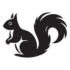 Detailed Squirrel Illustration Vector Graphics Image for Wildlife Enthusiasts